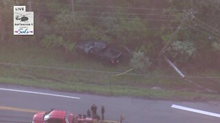 State Route 3 between Bagdad and Fenn roads in Medina County closed due to crash taking down power lines