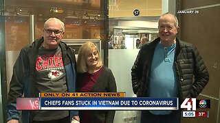 Chiefs fans quarantined abroad after trip through China
