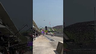 Pit road view of NASCAR Cup Series race starting at Circuit of the Americas.