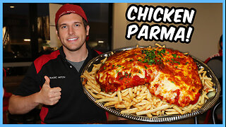 TOO MANY FRIES WITH THIS MONSTER-SIZED CHICKEN PARMA CHALLENGE!