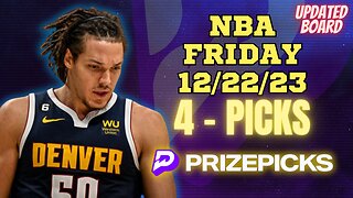 #PRIZEPICKS | BEST PICKS #NBA FRIDAY | 12/22/2023 | TODAY | BEST BETS | #BASKETBALL | PROP BETS