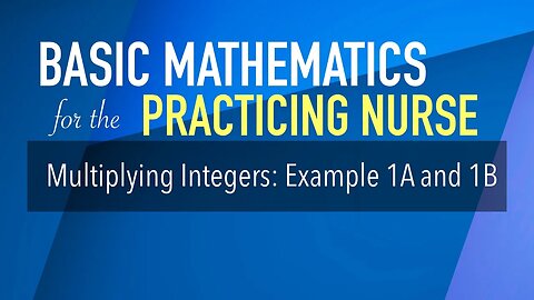 Multiplying Integers Example 1
