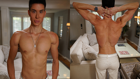 Human Ken Doll Spends $21,000 On Back Implants | HOOKED ON THE LOOK