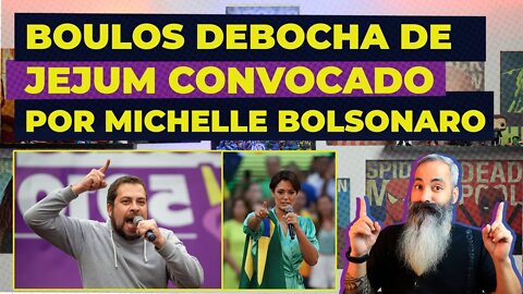 GUILHERME BOULOS DEBOCHA DE JEJUM A PEIDO DE MICHELLE BOLSONARO