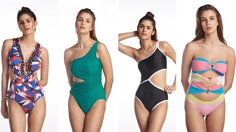 Fashionable One-Piece Swimsuits ! One Piece Dress Swim ! Swimming Collation Sexy One Piece Haul Sale