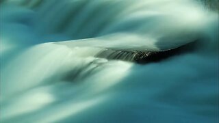 Beachfront B roll Closeup Waterfall Long Exposure Timelapse Royalty Free Footage