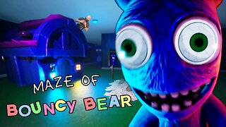 Trapped in a Maze With A Homicidal BEAR! Maze of Bouncy Bear Game