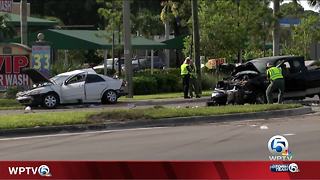 3 people injured in rollover crash in suburban Lake Worth