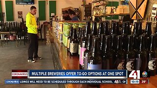 Multiple breweries offer to-go options at 1 spot