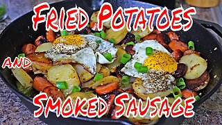 Fried Potatoes and Smoked Sausage ( Skillet )