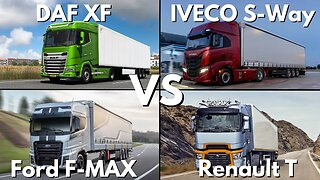 Exterior Truck Battle ▶ DAF vs. IVECO vs. Ford vs. Renault