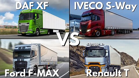 Exterior Truck Battle ▶ DAF vs. IVECO vs. Ford vs. Renault