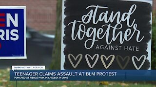 Teen claims assault at BLM protest