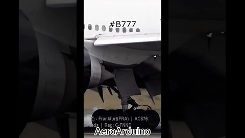 Watch Shiny #B777 AirCanada Landing #Aviation #Fly #AeroArduino