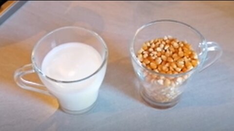 If you have 1 glass of corn and milk! You have to try This Recipe! Incredibly good!