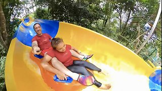 Worlds Longest Water Slide! UNCUT