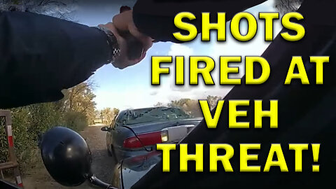 Shots Fired At Occupied Vehicle Threat On Video! LEO Round Table S07E15d