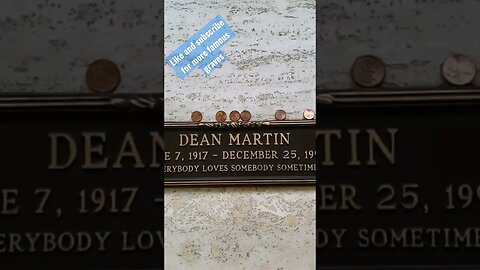 Dean Martin Grave 🪦 #famousgraves #grave #shortvideo #short #shorts