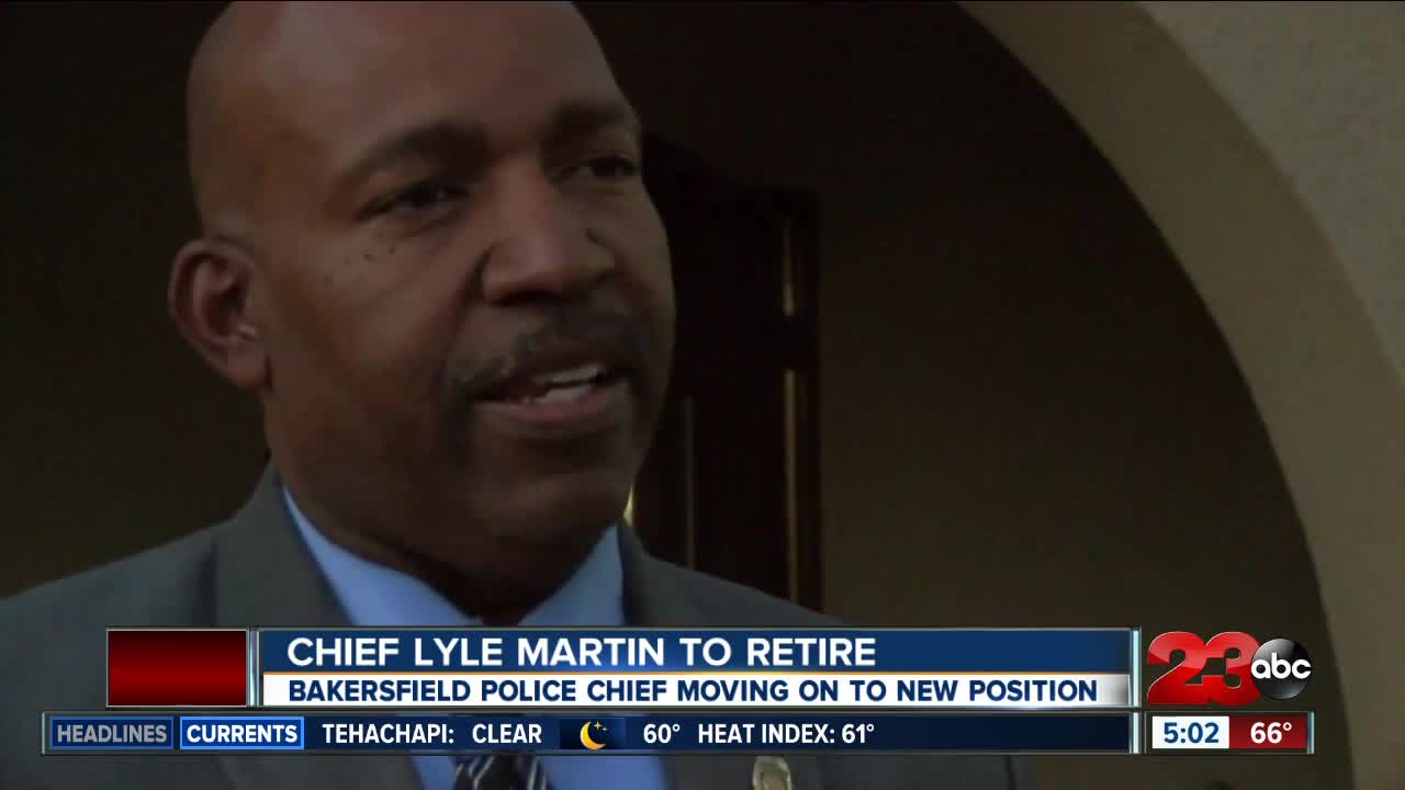 Chief Lyle Martin retiring from Bakersfield Police Department