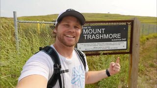 Climbing Mount Trashmore - Cedar Rapids, Iowa