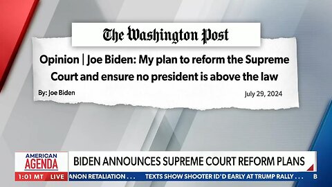 Biden SCOTUS reform going absolutely nowhere