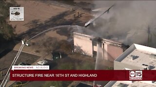 Second-alarm fire near 16th Street and Highland