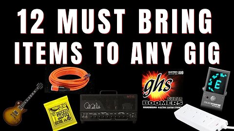 12 Must Bring Live Show Gig Items for Guitar Players & Musicians - Prepare!