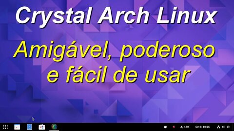 Crystal Linux baseada em Arch