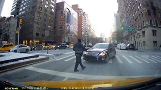 SHOCKING: Wrong Way Driver Purposefully Hits NYPD Cop