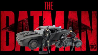 Toy Review The Batman Batmobile and cycle with figures