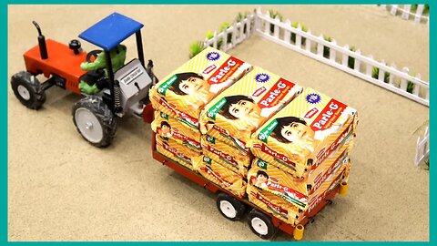 Diy Tractor Heavy Truck stuck in mud with parle G science project!!