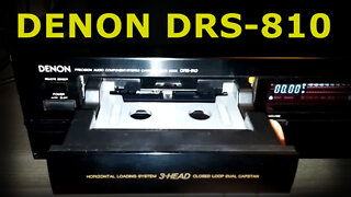 DENON DRS-810 - Vintage Horizontal Front Loading 3 Head Cassette Deck w Dolby B C HxPRo review