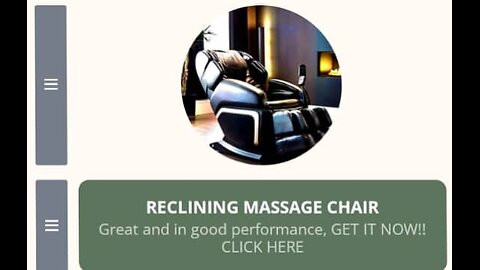 RECLINING MASSAGE CHAIR AND IT'S AMAZING PERFORMANCE