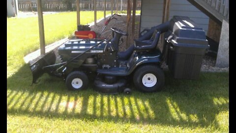 DIY Riding electric lawn tractor, snow removal