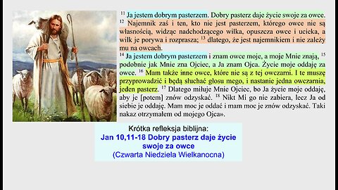 Jan 10,11-18 Dobry pasterz daje życie swoje za owce