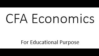 CFA Economics Demand and Supply