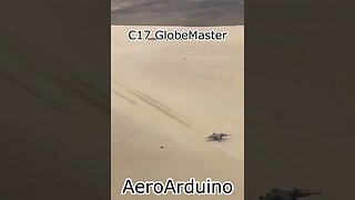 Watch Giant #C17 Globemaster Hot Desert Landing #Aviation #Fly #AeroArduino