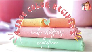 FREE COLOR RECIPES WITH CRAFTERS COLLECTION POLYMER CLAY!