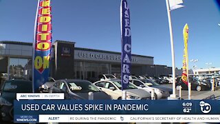 In-Depth: Used car values spike in pandemic