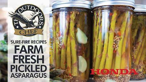 Farm Fresh Pickled Asparagus with The Outdoors Chef