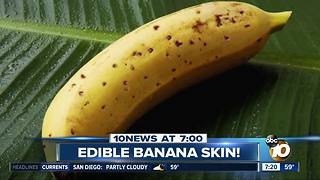 Banana with an edible peel?