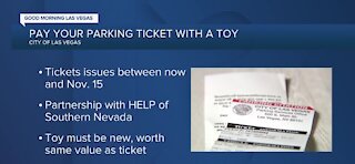 Pay your parking ticket with a toy