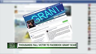 Thousands fall victim to Facebook grant scam