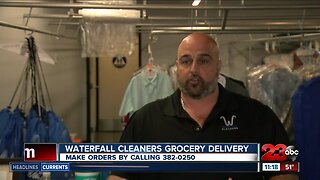 Waterfall cleaners holds grocery delivery service for elderly