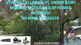 .17 ACRE CALLAHAN, FL UNDER $10K! MOBILE, MODULAR & SF HOMES ALLOWED WITH POWER AT THE STREET!