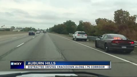 Operation Ghostrider is cracking down on distracted driving along the I-75 corridor in Auburn Hills