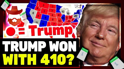 Trump Won The Election With 410 Electoral Votes?