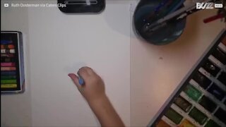Une maman réalise des œuvres d'art grâce aux dessins de ses enfants