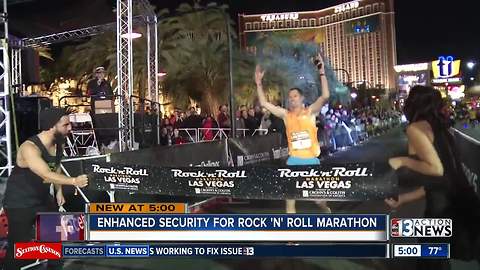 Enhanced security for Rock 'N' Roll marathon