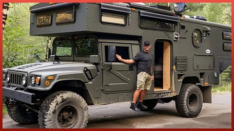 Man Spends 1000 Hours Turning MILITARY TRUCK Into Amazing CAMPER